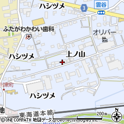 愛知県豊橋市雲谷町上ノ山231周辺の地図