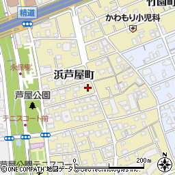 兵庫県芦屋市浜芦屋町周辺の地図