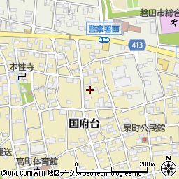 静岡県磐田市国府台355周辺の地図