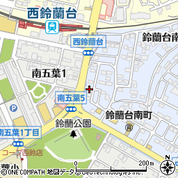 産経新聞　鈴蘭台販売所周辺の地図