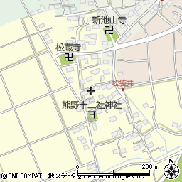 静岡県袋井市松袋井41周辺の地図