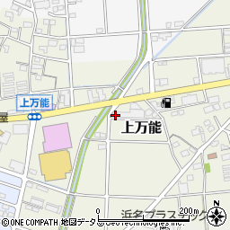 静岡県磐田市上万能202周辺の地図