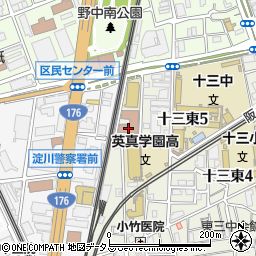 淀川介護老人保健施設ハートフル周辺の地図
