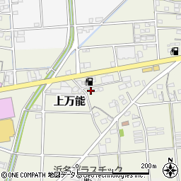 静岡県磐田市上万能136-2周辺の地図