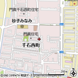 大阪府門真市千石西町周辺の地図