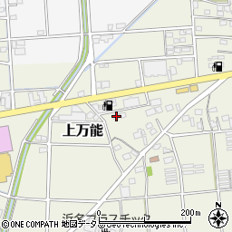静岡県磐田市上万能136-3周辺の地図