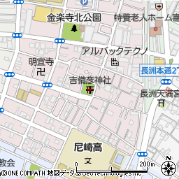 吉備彦神社周辺の地図