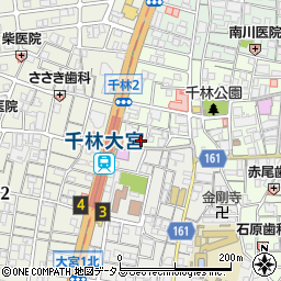 あけぼの薬局　千林店周辺の地図