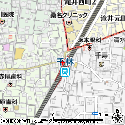 千林町公衆トイレ周辺の地図