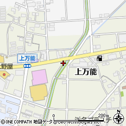 静岡県磐田市上万能326周辺の地図