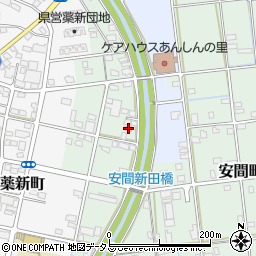 静岡県浜松市中央区安間町720周辺の地図