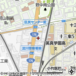アービング北大阪アルブレッサ周辺の地図