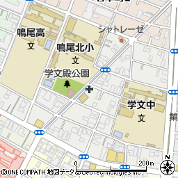 兵庫県西宮市学文殿町周辺の地図