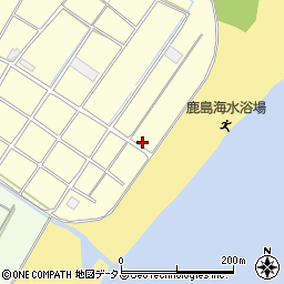 鹿島海水浴場トイレ周辺の地図