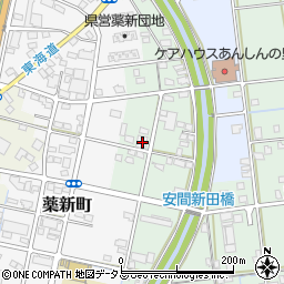 静岡県浜松市中央区安間町751周辺の地図