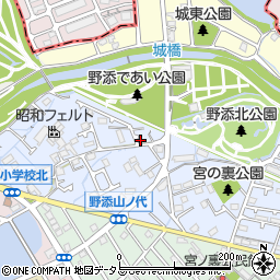 デイサービスセンターであいの家周辺の地図