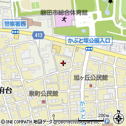 静岡県磐田市国府台70周辺の地図