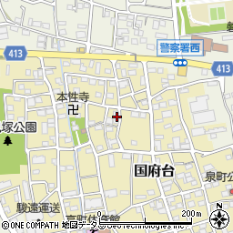 静岡県磐田市国府台433周辺の地図
