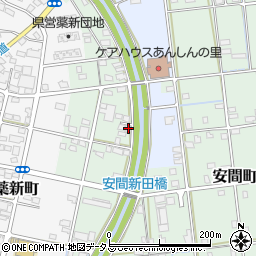 静岡県浜松市中央区安間町722周辺の地図