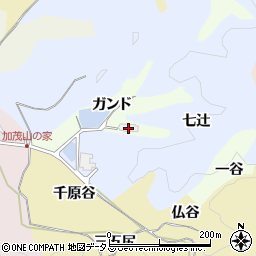 京都府木津川市加茂町岩船ガンド2周辺の地図