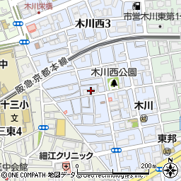寺戸月美市政事務所周辺の地図