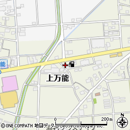 静岡県磐田市上万能140周辺の地図