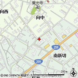 愛知県豊橋市松井町南新切13周辺の地図