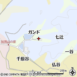 京都府木津川市加茂町岩船ガンド周辺の地図