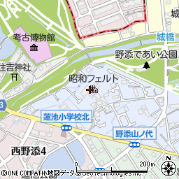 昭和フェルト周辺の地図