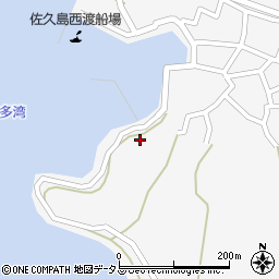 愛知県西尾市一色町佐久島立岩周辺の地図