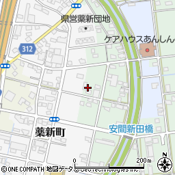 静岡県浜松市中央区安間町753周辺の地図