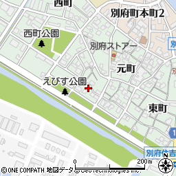 兵庫県加古川市別府町元町194周辺の地図
