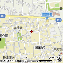 静岡県磐田市国府台432-1周辺の地図