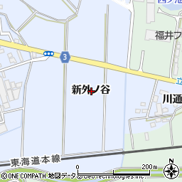 愛知県豊橋市雲谷町新外ノ谷周辺の地図