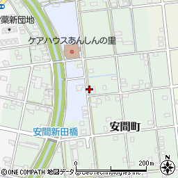 静岡県浜松市中央区安間町126周辺の地図