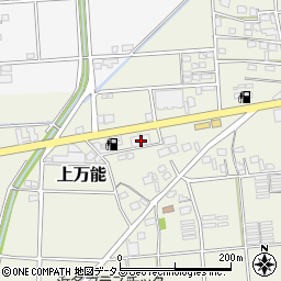 静岡県磐田市上万能151-1周辺の地図