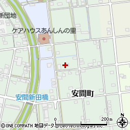 静岡県浜松市中央区安間町129周辺の地図