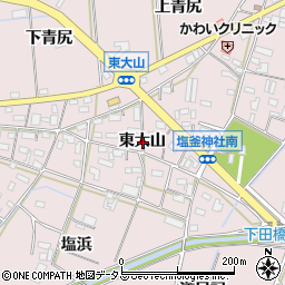 愛知県豊橋市大山町東大山周辺の地図