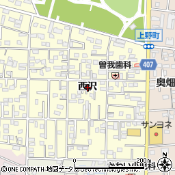 愛知県豊橋市高師町西沢周辺の地図
