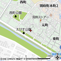 兵庫県加古川市別府町元町197周辺の地図