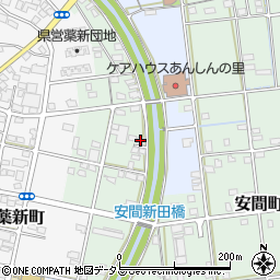 静岡県浜松市中央区安間町723周辺の地図
