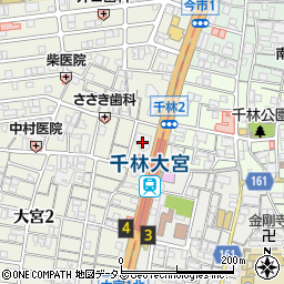 キャップ書店千林店周辺の地図