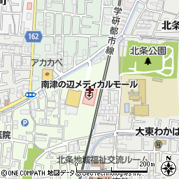 ココカラファイン薬局　南津の辺店周辺の地図