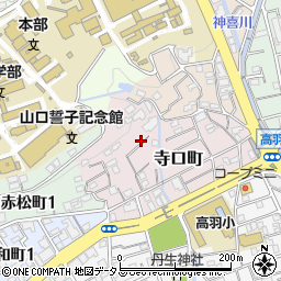 兵庫県神戸市灘区寺口町12-19周辺の地図