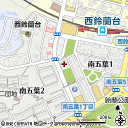 西鈴蘭台南住宅周辺の地図
