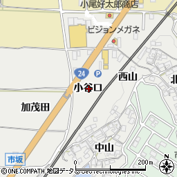 京都府木津川市市坂小谷口周辺の地図