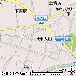 愛知県豊橋市大山町周辺の地図