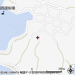 愛知県西尾市一色町佐久島中野周辺の地図