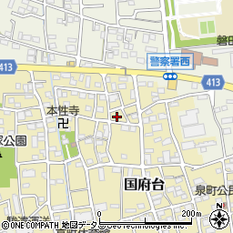 静岡県磐田市国府台407周辺の地図