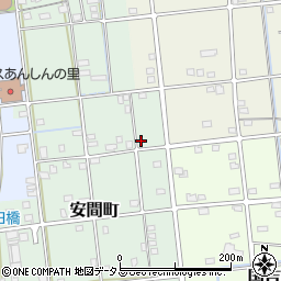 静岡県浜松市中央区安間町176周辺の地図
